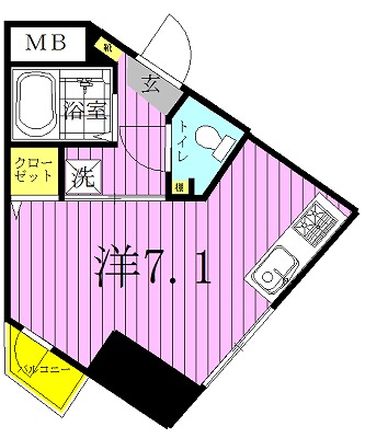 Ｇ－クレスト 401号室 間取り