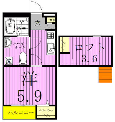 RF　～アールエフ～ 203号室 間取り