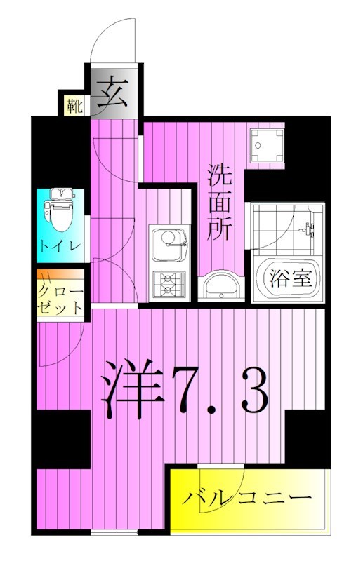 RELUXIA北千住 間取り図