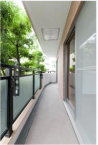 メゾンドボヌール梅島 ベランダ