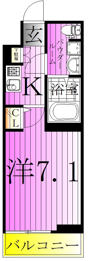 エスタート亀有 間取り図