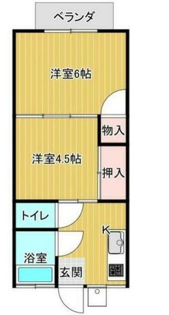 アゼリアハイツ 202号室 間取り