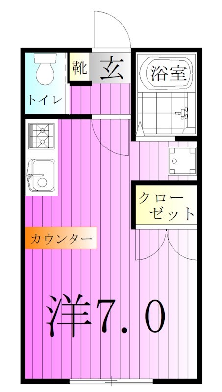 パークプログレス竹の塚Ｂ 間取り図