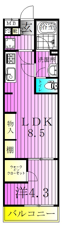 リブリ・SK竹の塚 間取り図