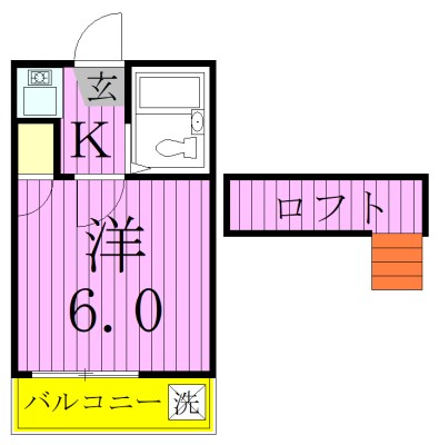 Ｌａ　ｃａｓａ大吉 101号室 間取り