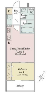 MOCXION扇 間取り図