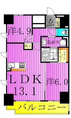 プラネソシエ西新井 間取り図