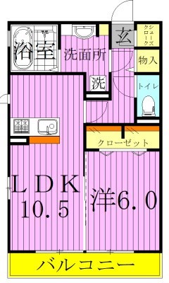 メイプルアベニュー 間取り図