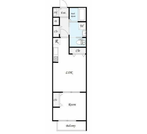 クオーレ我孫子Ⅰ 102号室 間取り