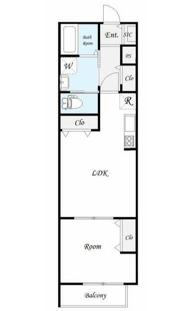 クオーレ我孫子Ⅰ 203号室 間取り