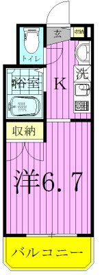 パティオ坂巻 205号室 間取り