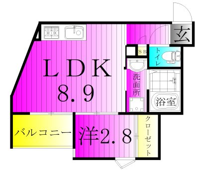 REGALEST 柏泉町 202号室 間取り