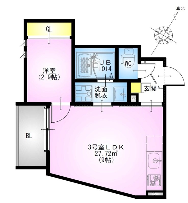 REGALEST 柏泉町 203号室 間取り