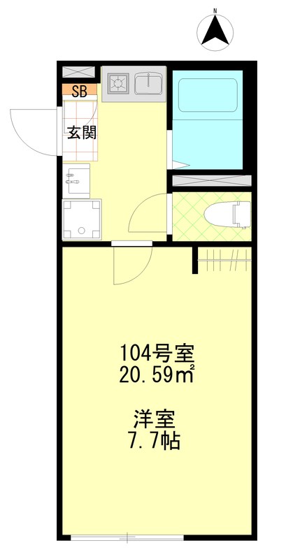 ルミナス千住大橋 間取り図