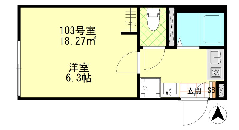 ルミナス千住大橋 間取り図