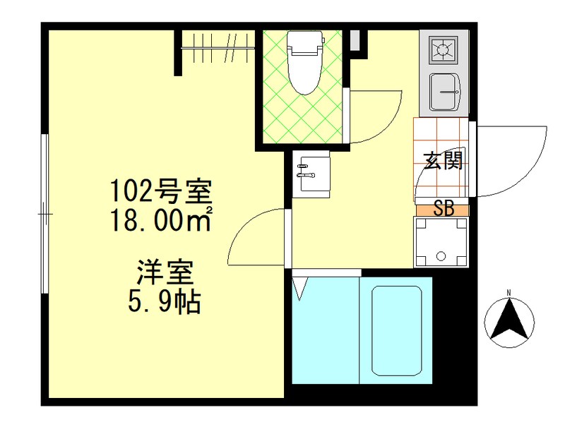 ルミナス千住大橋 間取り図