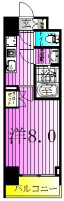 S-RESIDENCE北千住reiz 間取り図
