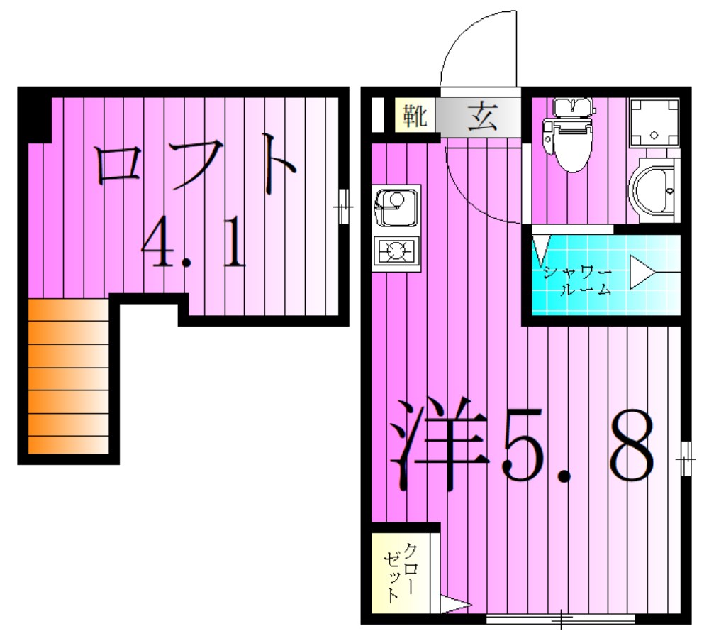 ハーモニーテラス柳原４ 間取り図