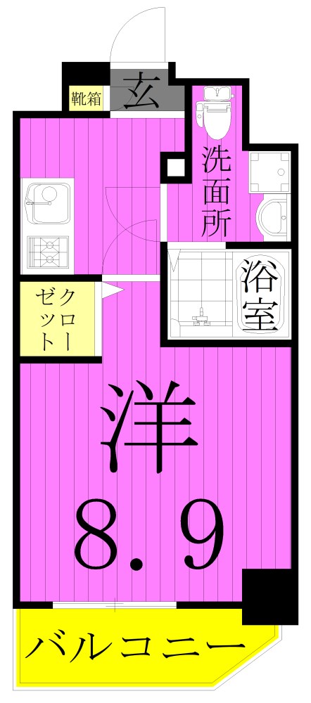 メイクスアート五反野 間取り図