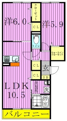 エーデルハイム3  間取り図