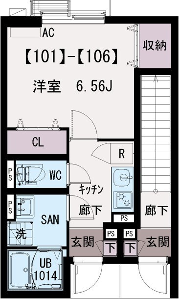 イクシオ江北 間取り図