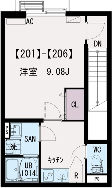 イクシオ江北 間取り図