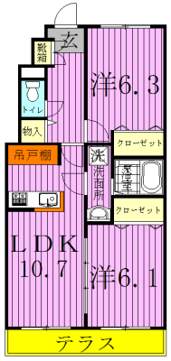 スプランドゥールⅠ 間取り