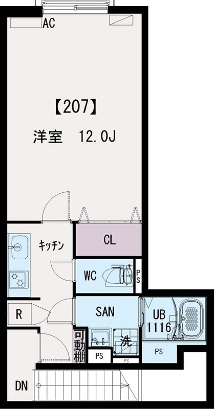 イクシオ江北 間取り図