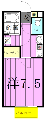 サンコート江戸川台 101号室 間取り