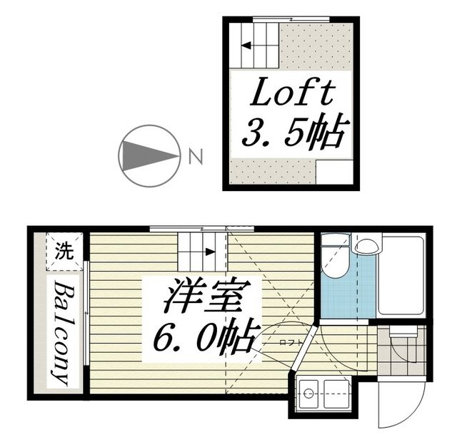 ジュネパレス柏第03 203号室 間取り