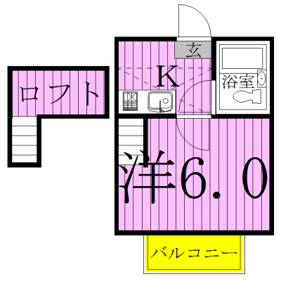 102号室 間取り