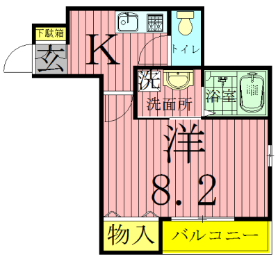 クレフラスト豊四季 203号室 間取り