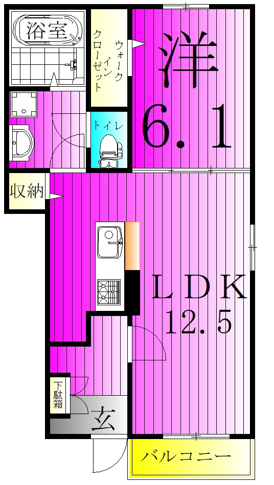 ＭＩＹＡＮＯＭＡＥ５５４ 103号室 間取り
