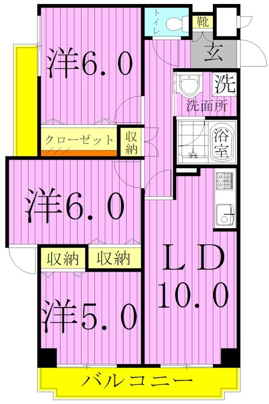 シャトーメルヴェーユ 間取り図