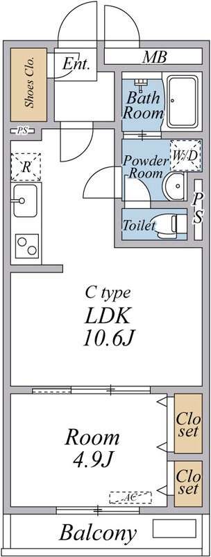 (仮称)リブリ・足立区加平 間取り図