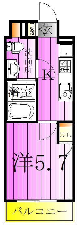 ライジングプレイス堀切 間取り図