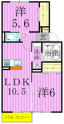 カーサグランデ南川崎 間取り図