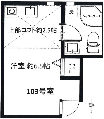 フロンティアヒルズ北千住 間取り図