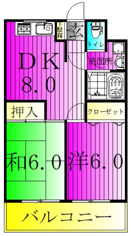 カーザ・ダ・リベイラ 間取り図
