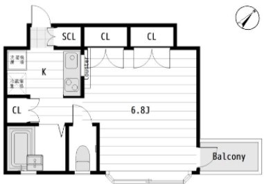 ロミオ＆ジュリエットⅡ 102号室 間取り