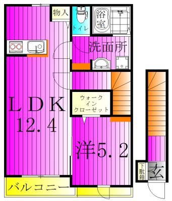 サニーホームⅢ 間取り