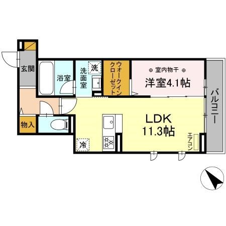 トップXⅤ 103号室 間取り