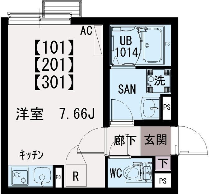 イクシオ町屋Ⅱ 間取り図