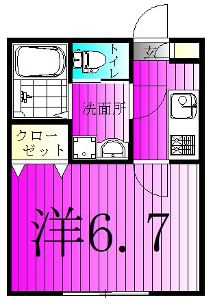 Ambition松戸 101号室 間取り