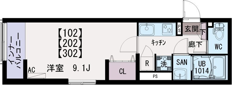 イクシオ東保木間 間取り図