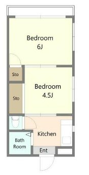 山形コーポ 間取り図