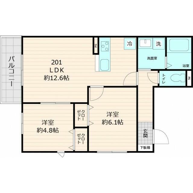 仮称）メゾン　ド　ココルソレイユ 間取り図