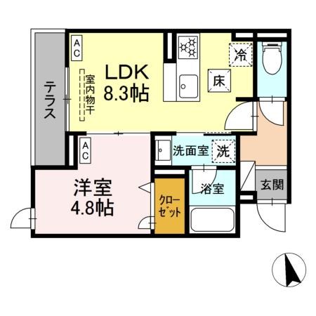 セレスティア栗原Ⅱ 間取り図