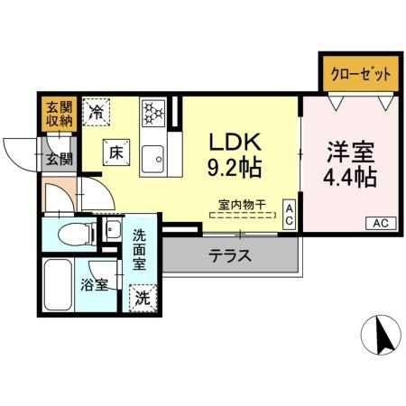 セレスティア栗原Ⅱ 間取り図