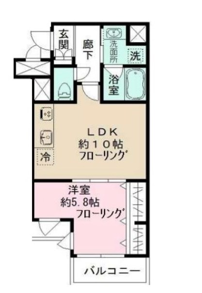 gute　Wohnung　北千住 間取り図